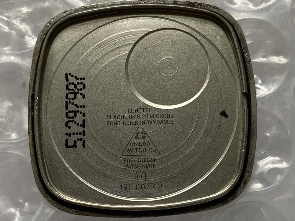 Near MINT OMEGA De Ville 195.0077.2 Cal.1378 Gold Quartz 30mm Men's Watch