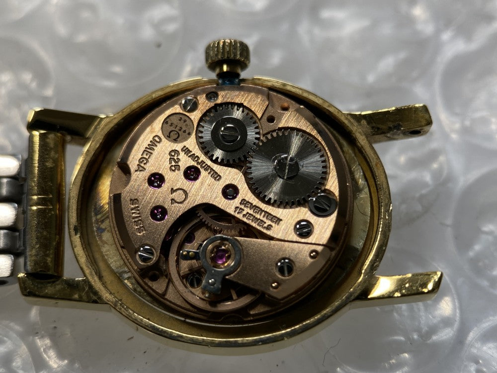 Near MINT OMEGA Geneve 511.0411 Cal.625 Gold Manual 20.7mm Ladies Watch 1975